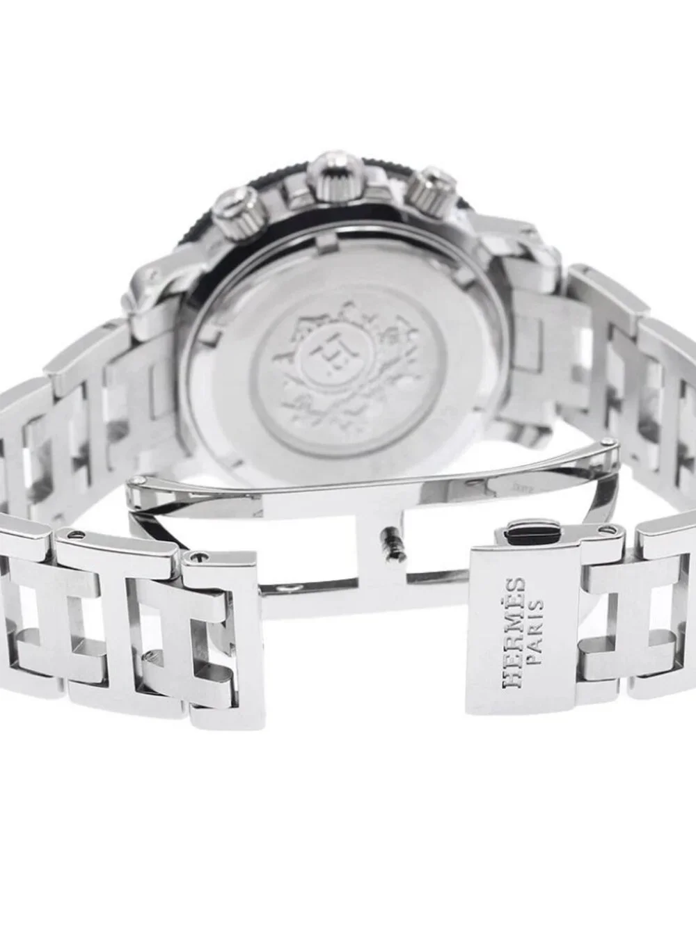 HERMES Clipper diver CL2.315 Chronograph black Dial Quartz Ladies Watch_954688